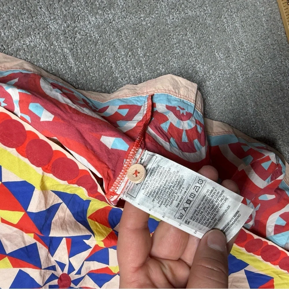 Adidas Farm Rio Kaleidoscope Button Down Colorful Shirt L-XL - Picture 4 of 7
